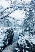 Snødekt Kvåsfossen