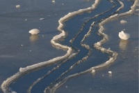 Antatt: Linjer i isen