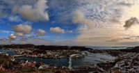 Skyfylt panorama