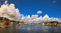 Skyepanorama over Mandal